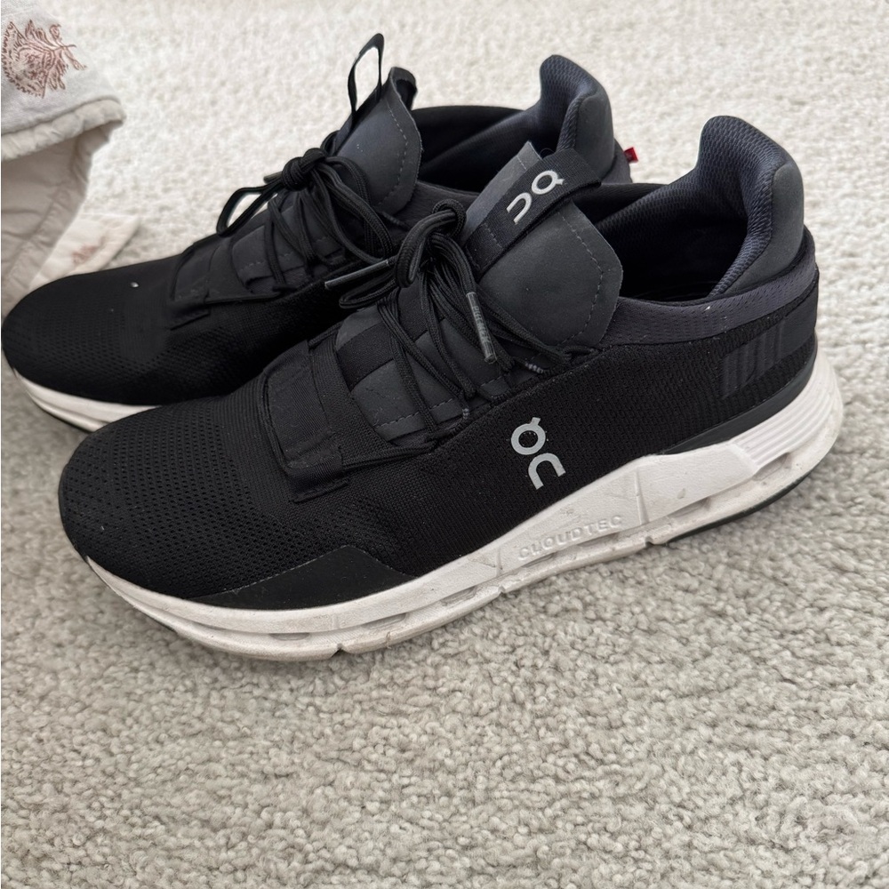 On Running Cloudnova Phantom White Trainers Black… - image 4